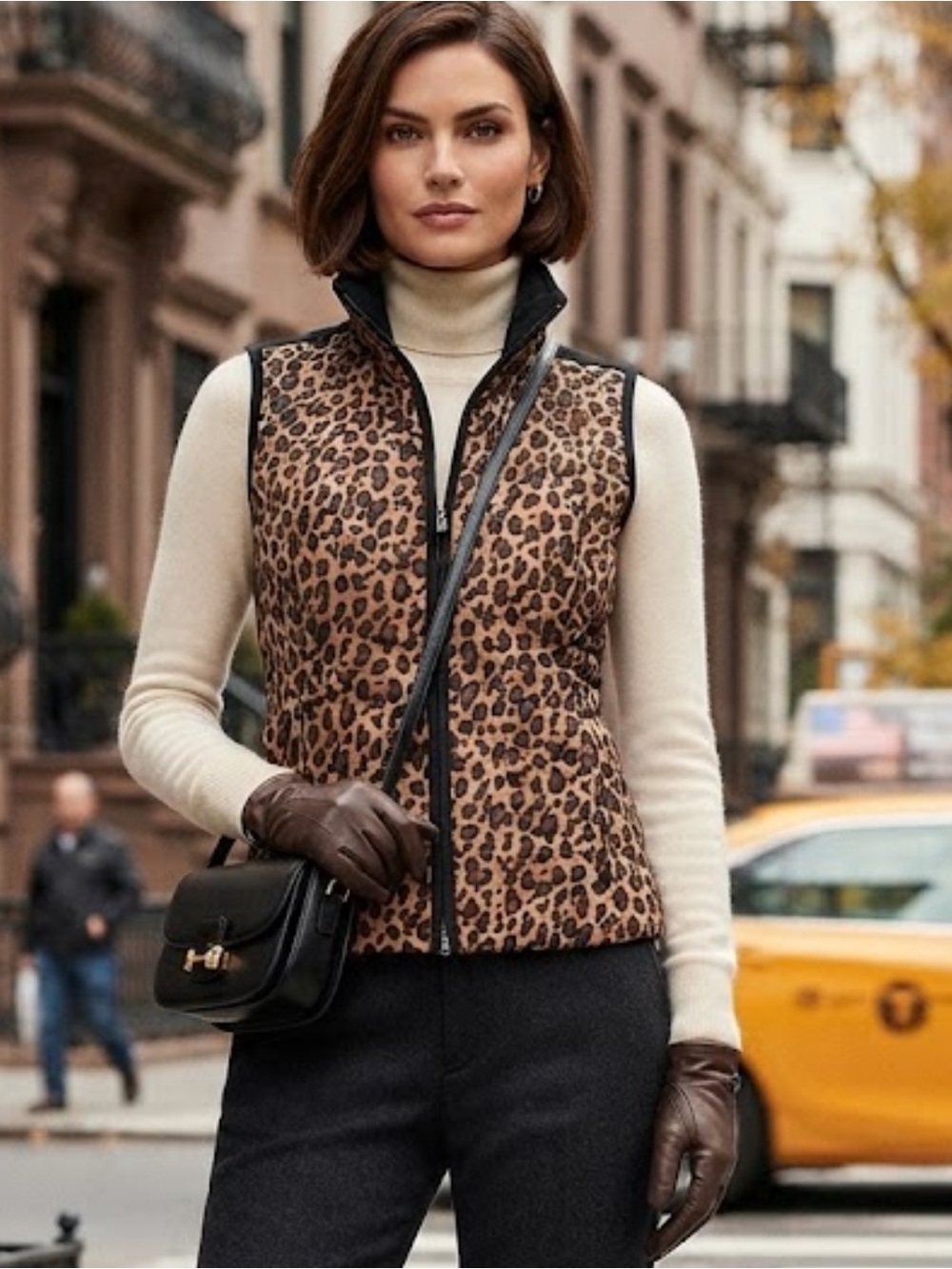 NWOT Lauren Ralph Lauren Cheetah Print Quilted Vest Size L